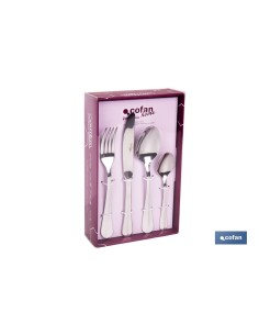 CUBERTERIA INOX MODELO BOLONIA 24 pcs C-18/0 2 mm