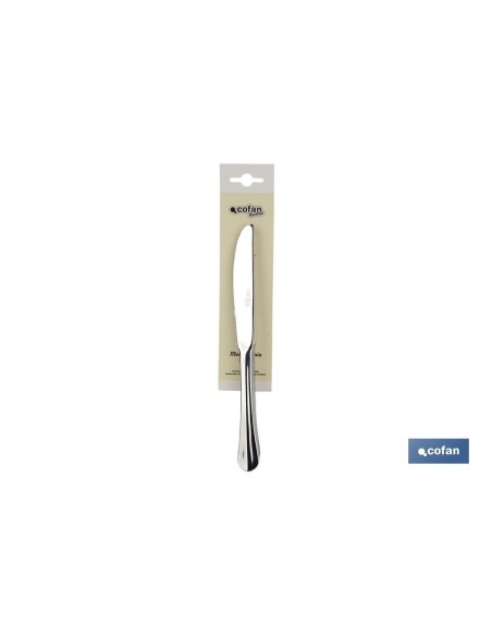 CAJA 12uds CUCHILLO DE MESA INOX C-18/0 MODELO BOLONIA 10 mm