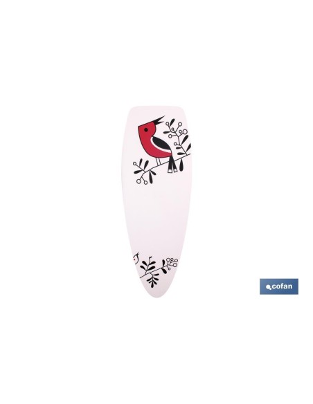 FUNDA TABLA PLANCHAR ACOLCHADA 135X53 PAJARO