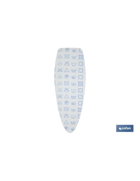 FUNDA TABLA PLANCHAR ALGODÓN 135X53 SIMBOLOS LAVAR