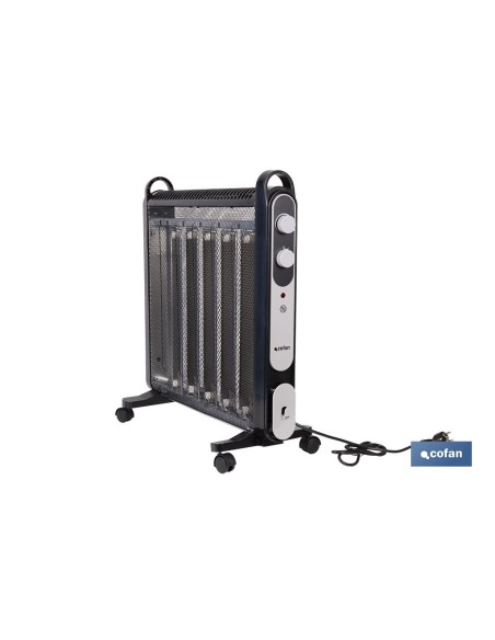 RADIADOR DE MICA NEGRO MODELO ASTANA 2000W