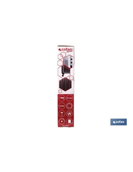 RADIADOR DE MICA BLANCO MODELO ASTANA 2000W