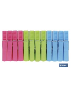 PACK 24 UDS PINZAS PLÁSTICO STANDAR 7cm 2
