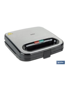 SANDWICHERA COLOR ACERO /NEGRA 750 W 23.7 X 23.3 X 8 CM