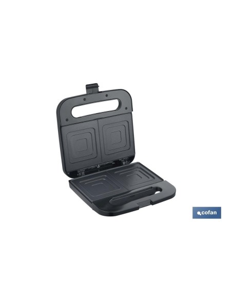 SANDWICHERA COLOR ACERO /NEGRA 750 W 23.7 X 23.3 X 8 CM