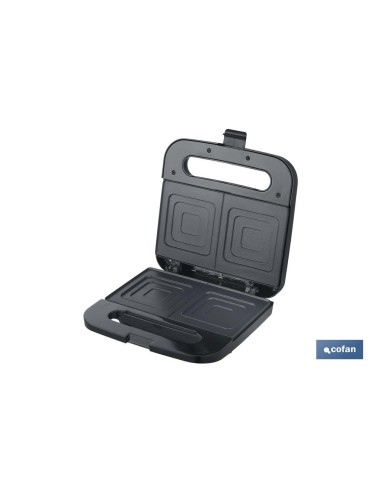 SANDWICHERA COLOR ACERO /NEGRA 750 W 23.7 X 23.3 X 8 CM