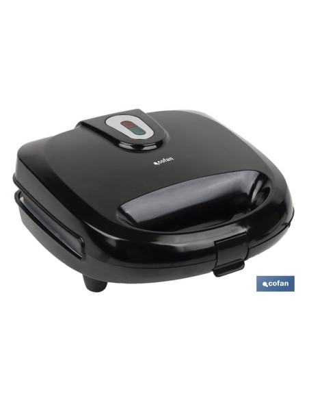 SANDWICHERA MULTIUSOS,GRILL Y GOFRERA 3 EN 1 PLACAS INTERCAMBIABLES 750W 24 X 22,8 X10,9 CM