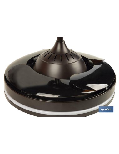 VENTILADOR DE TECHO CON ASPAS DESPLEGABLES Y LUZ LED 106CM 65 W