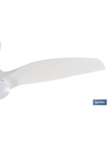 VENTILADOR DE TECHO BLANCO CON LUZ LED 132 CM 55 W
