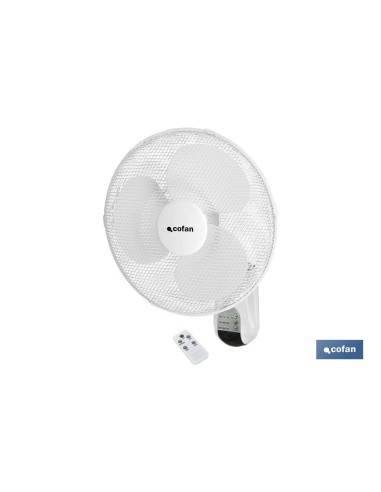 VENTILADOR DE PARED, TEMPORIZADOR, MANDO A DISTANCIA, 50 W