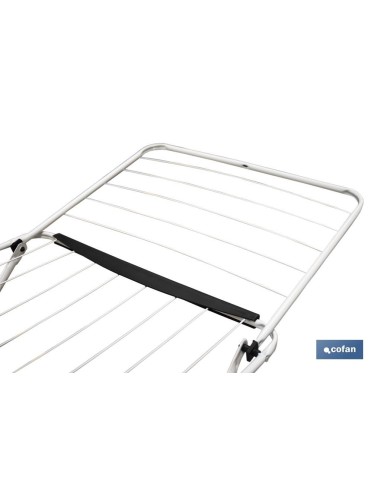 TENDEDERO SUELO CON ALAS PLEGABLES DE ACERO+ RUEDAS,18 m