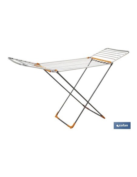 TENDEDERO SUELO CON ALAS PLEGABLES DE ALUMINIO + RUEDAS.18 m