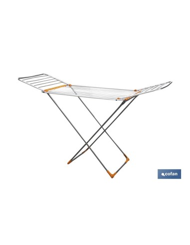 TENDEDERO SUELO CON ALAS PLEGABLES DE ALUMINIO + RUEDAS.18 m
