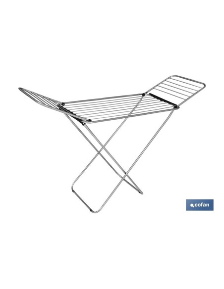 TENDEDERO SUELO CON ALAS PLEGABLES ACERO INOXIDABLE 18 m