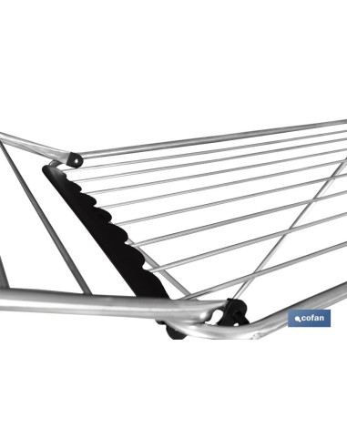 TENDEDERO SUELO CON ALAS PLEGABLES ACERO INOXIDABLE 18 m