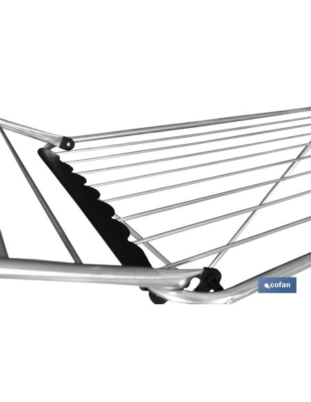 TENDEDERO SUELO CON ALAS PLEGABLES ACERO INOXIDABLE 18 m