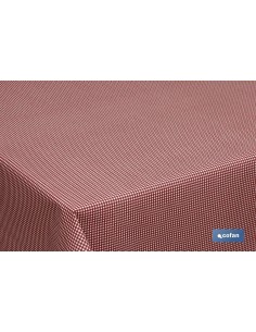 ROLLO MANTEL ANTIMANCHAS RESINADO 1,40 x 20m 50% ALG/50% POL. CUADRITOS