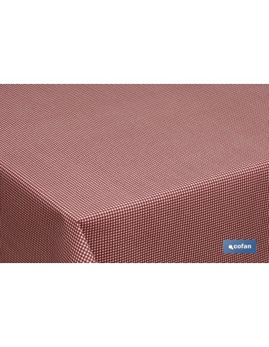 ROLLO MANTEL ANTIMANCHAS RESINADO 1,40 x 20m 50% ALG/50% POL. CUADRITOS