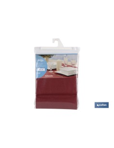 MANTEL ANTIMANCHAS RESINADO CONFECCIONADO 1,40 X 1,40 M 50 % ALG 50 % POL GRANATE 2
