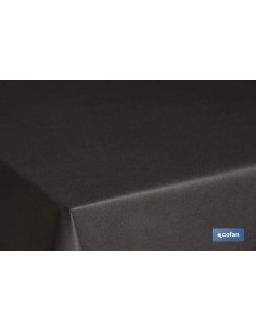 MANTEL ANTIMANCHAS RESINADO CONFECCIONADO 1,40 x 1,40mt 50% ALG 50% /POL. NEGRO