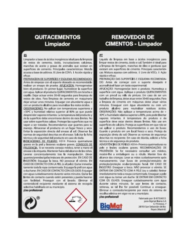QUITACEMENTOS PREMIUM 5LT BIGMAT