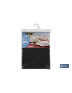 MANTEL ANTIMANCHAS RESINADO CONFECCIONADO 1,40 x 1,80mt 50% ALG 50% POL.NEGRO 2