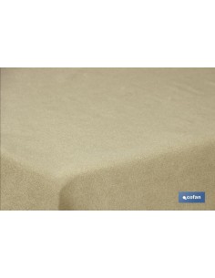 MANTEL ANTIMANCHAS RESINADO CONFECCIONADO 1,40 X1,80 M 50 % ALG 50% POL DORADO