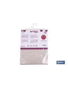 MANTEL REDONDO PÉTALOS ANTIMANCHAS RESINADO JACQUARD CONFECCIONADO 50 % ALGODÓN 50 % POLIÉSTER 1,80 M 2