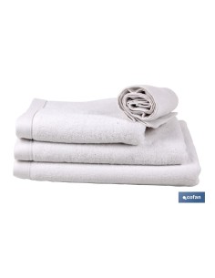 TOALLA LAVABO BLANCA GR580/M2 GAMA PALOMA 50X100cm 2
