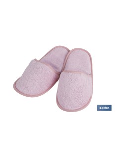 ZAPATILLAS BAÑO ROSA CLARO GAMA FLOR TALLA.L
