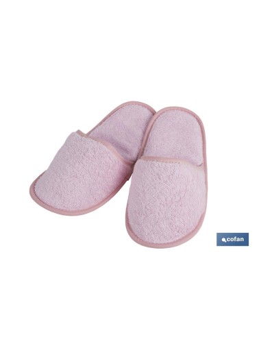ZAPATILLAS BAÑO ROSA CLARO GAMA FLOR TALLA.L
