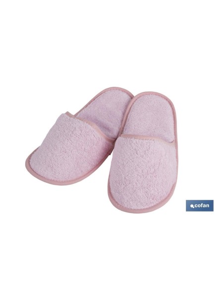 ZAPATILLAS BAÑO ROSA CLARO GAMA FLOR TALLA.L