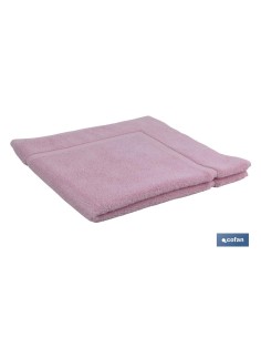 ALFOMBRA BAÑO ROSA CLARO GR.1000 GAMA FLOR 60X60 cm