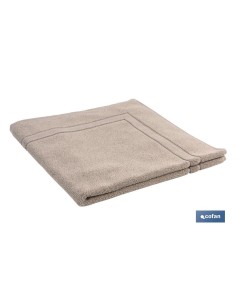ALFOMBRA BAÑO BEIGE GR.1000 MODELO ABISINIA 60X60cm
