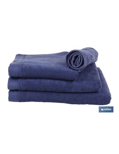 TOALLA DUCHA AZUL MARINO GR.580/M2 MODELO MARIN 70X140cm
