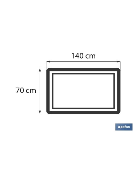 TOALLA DUCHA PÚRPURA GR.580/M2 MODELO MAR ROJO 70X140cm
