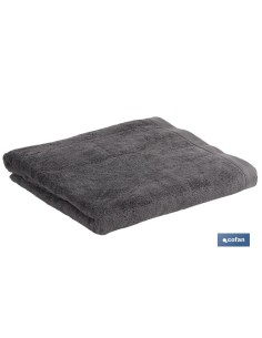 TOALLA BAÑO GRIS ANTRACITA GR.580/M2 MODELO PIEDRA 100X150cm