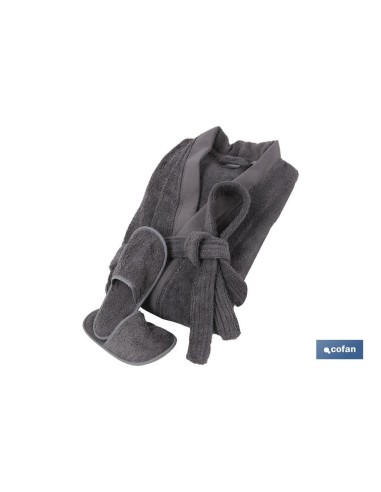 ALBORNOZ GRIS ANTRACITA GR.500/M2 MODELO PIEDRA TALLA XXL