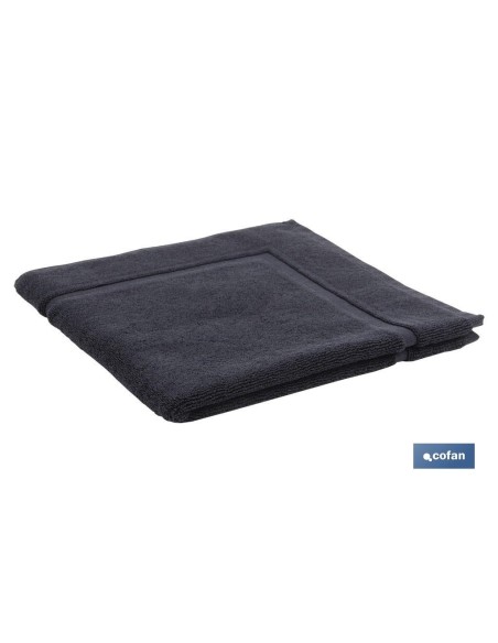 ALFOMBRA BAÑO NEGRO GR.1000 MODELO BRILLANTE 60X60cm