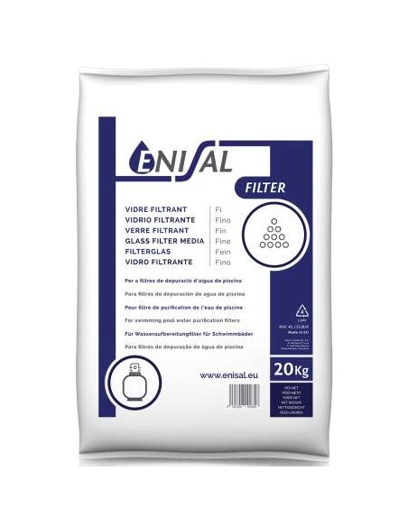 VIDRIO FILTRANTE ENISAL FINO SACO 20 KG