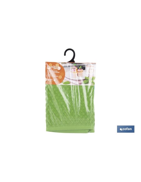 PACK 2 PAÑOS COCINA 50x50 VERDE/AZUL