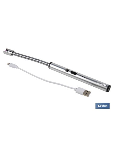 ENCENDEDOR ELECTRICO CON ARCO DE PLASMA USB MEDIDAS 26 X 1.5 cm