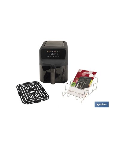 FREIDORA DE AIRE DIGITAL SLIM CON VENTANA 5 L 1500 W