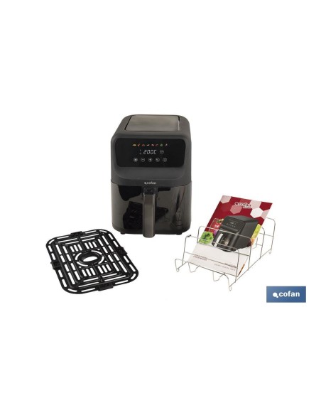 FREIDORA DE AIRE DIGITAL SLIM CON VENTANA 5 L 1500 W