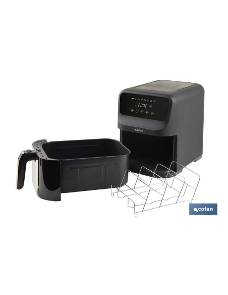 FREIDORA DE AIRE DIGITAL SLIM CON VENTANA 5 L 1500 W
