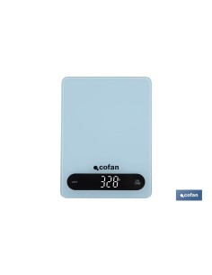 BÁSCULA DE COCINA DIGITAL 10 KG COLOR AZUL