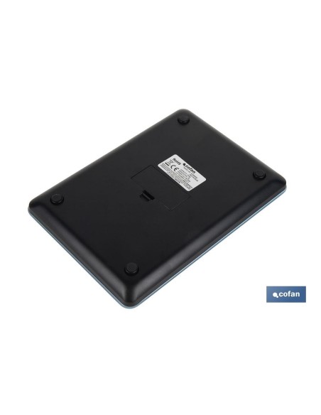 BÁSCULA DE COCINA DIGITAL 10 KG COLOR AZUL