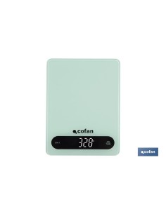 BÁSCULA DE COCINA DIGITAL 10 KG COLOR MENTA
