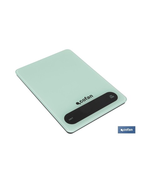 BÁSCULA DE COCINA DIGITAL 10 KG COLOR MENTA