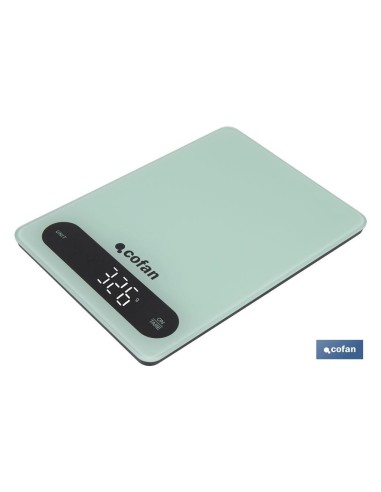 BÁSCULA DE COCINA DIGITAL 10 KG COLOR MENTA